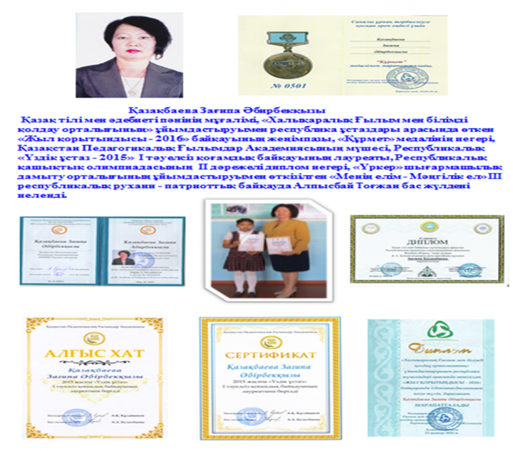 Мектебіміздің мақтаныштары