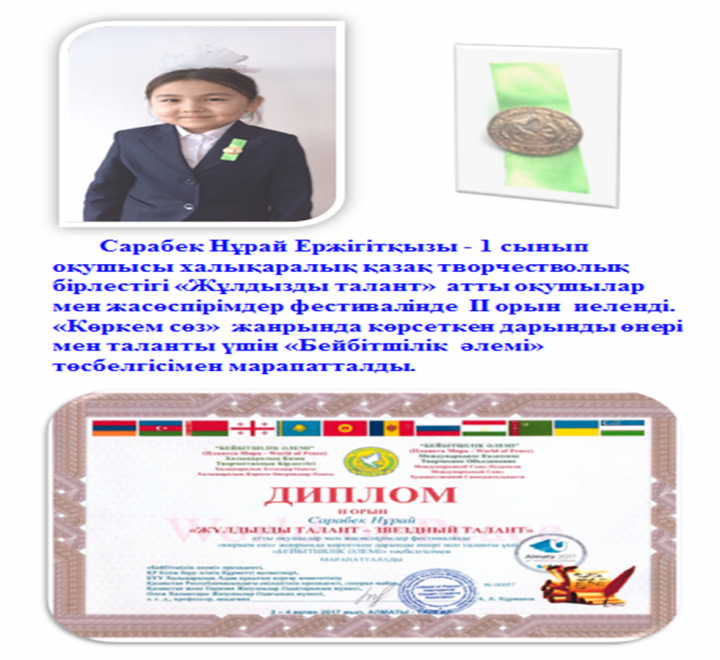 Мектебіміздің мақтаныштары