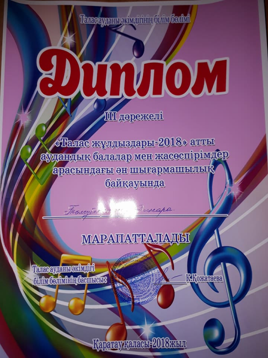 "Талас жұлдызы - 2018"